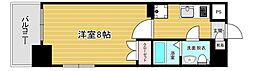 リファレンス祇園 1Kの間取図画像