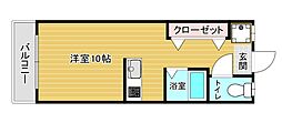 コーポM&T ワンルームの間取図画像