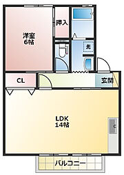 間取図画像 1LDK