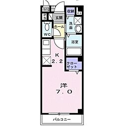 間取図画像 1K