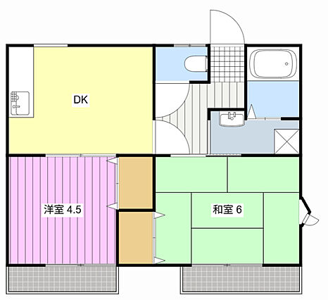 メゾンドパラディB_間取り_0