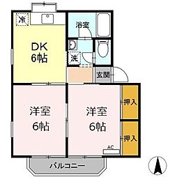間取図画像 2DK