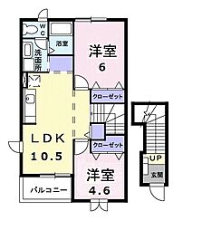 間取図画像 2LDK