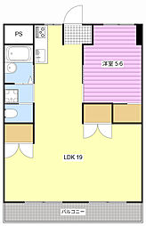 Vタウン 1LDKの間取図画像