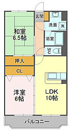 イル・フィオーレ 2LDKの間取図画像