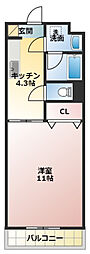 SUNDREAM 1DKの間取図画像