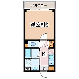 Felixsquare 1Kの間取図画像