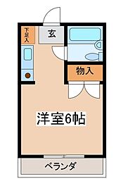 DSビラ旭 ワンルームの間取図画像