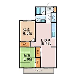 S-1レジデンス 2LDKの間取図画像