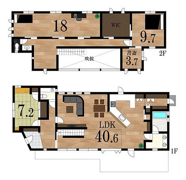 【layout】一部屋一部屋が余裕のある広さで、快適で優雅な新生活を送ることができますね♪