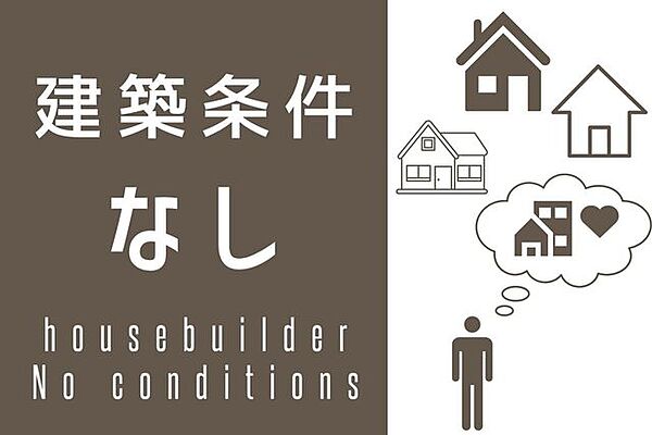 建築条件なしのため、お好きなハウスメーカーで素敵なお家を建てられます♪