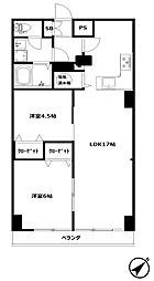 平沼ビルダイアナプラザ保土ヶ谷 2LDKの間取図画像