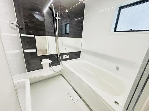 美しいツヤとなめらかな肌ざわり。水や汚れをはじき汚れにくくお掃除ラクラクの浴槽です。浴槽へもまたぎやすいよう配慮されています。また、シャワーヘッドの位置が変えられるので使い勝手がとても良いです。