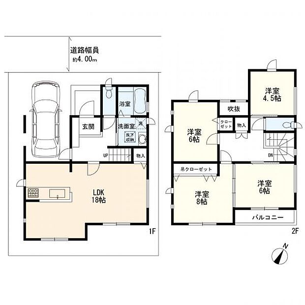 4ＬＤＫ＋カーポート　2号棟