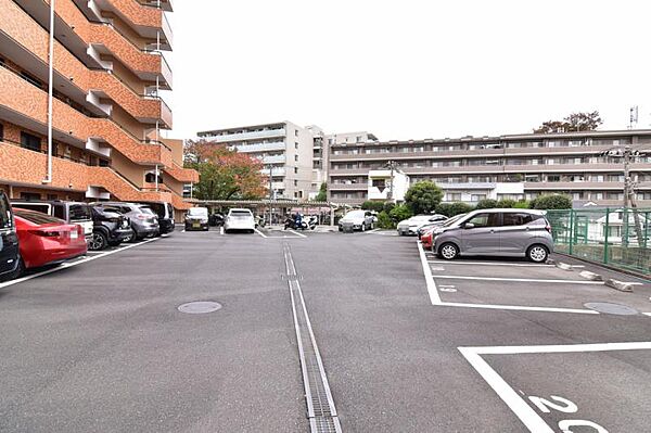 敷地内に設けられた駐車スペース。