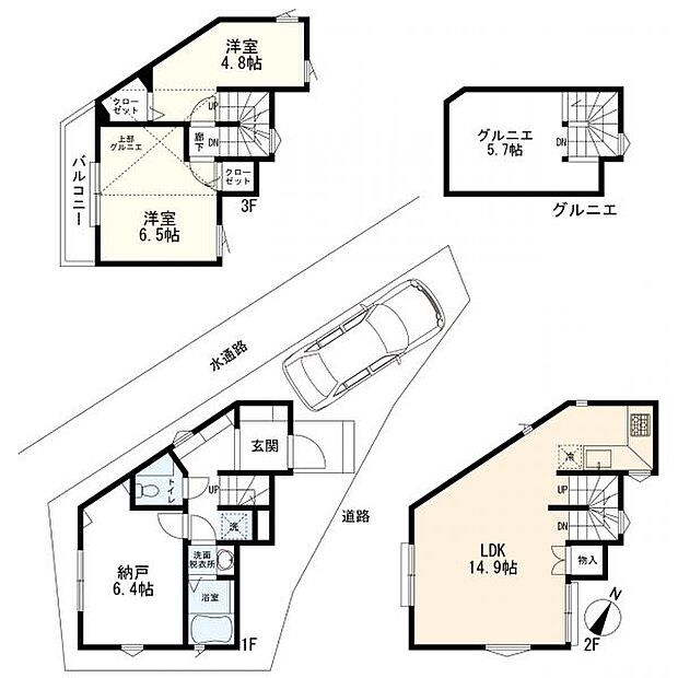 2SLDK+カースペース