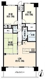 フェリズ横浜矢向ブライトコート 3LDKの間取図画像