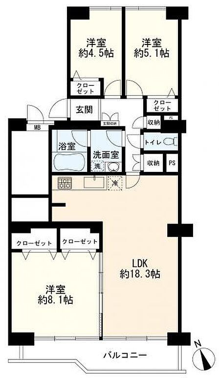 3LDK