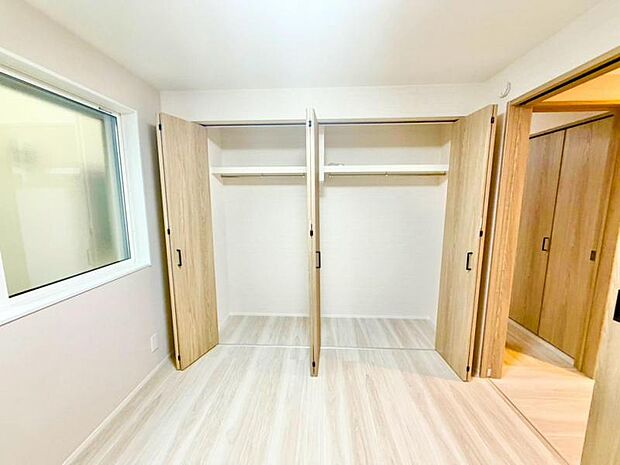 各部屋に収納が充実しており、整理整頓がしやすい設計です。