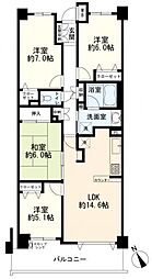 リステージ三ツ池公園 4LDKの間取図画像