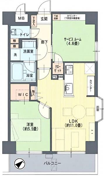 間取りを拡大表示