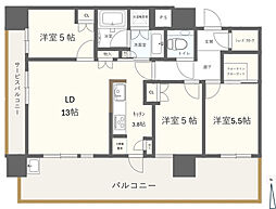 グランドメゾン大濠公園THECLASS 3LDKの間取図画像