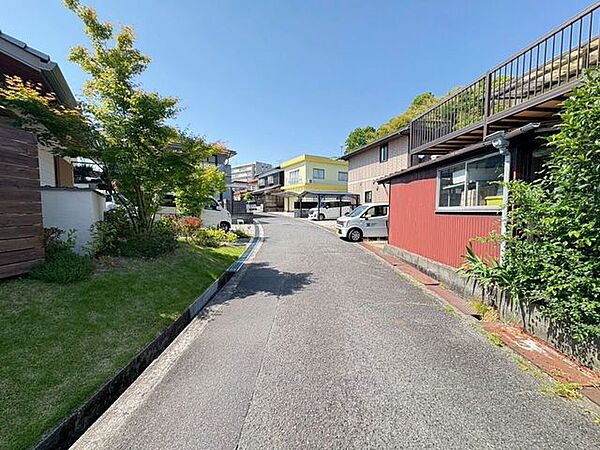 お散歩も楽しくなるような、緑豊かで穏やかな通りです。
