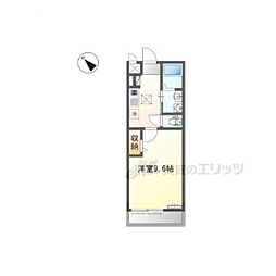 東近江市佐野町新築工事 1階1Kの間取り