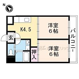 バローゼ7 2DKの間取図画像
