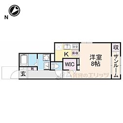 Sunny 1Kの間取図画像