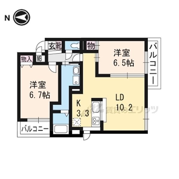 同じ建物の物件間取り写真 - ID:225005437031