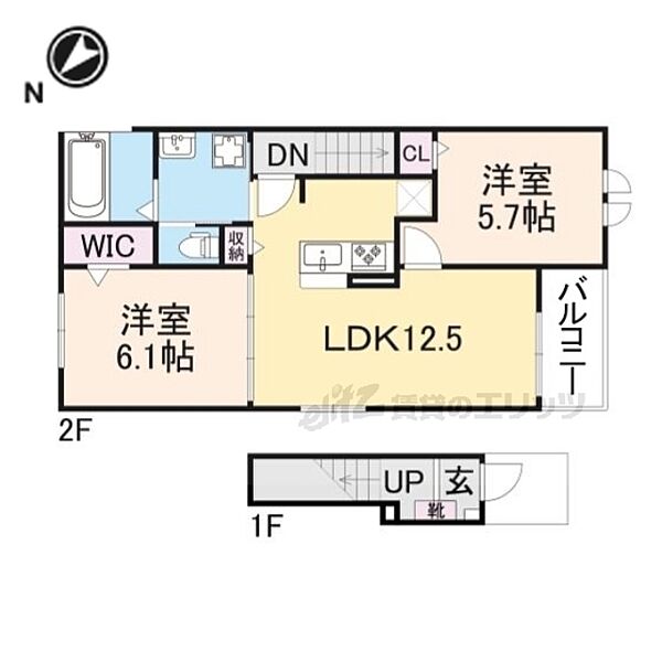 同じ建物の物件間取り写真 - ID:225005524921