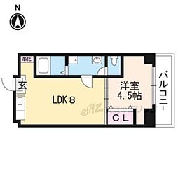 PreciousOne 1DKの間取図画像