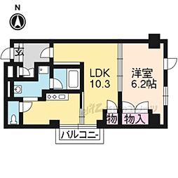 森の雫 8階1LDKの間取り