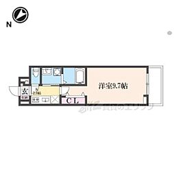 グローブ 2階1Kの間取り