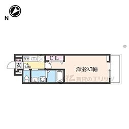JR東海道・山陽本線 彦根駅 徒歩15分の賃貸アパート 2階1Kの間取り