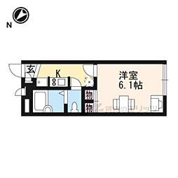レオパレスハイランドIII 107 1階1Kの間取り