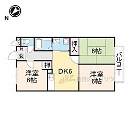 プチ・シャンブルいずみ1 3DKの間取図画像