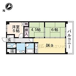 プレステージ高島 1階3DKの間取り