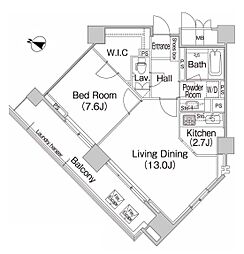 ミレニアムガーデンコート 3階1LDKの間取り