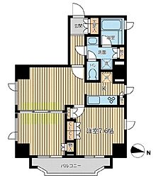 CITY SPIRE半蔵門 12階2LDKの間取り