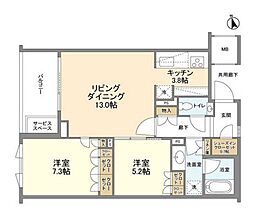 間取図画像 2LDK