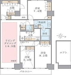 間取図画像 3LDK