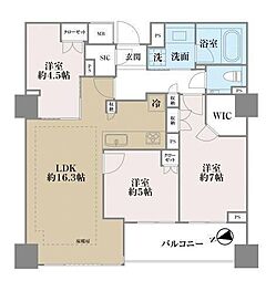 南青山マスターズハウス 3LDKの間取図画像