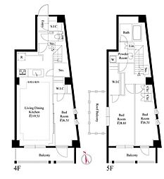 343レジデンス西麻布(オープンレジデンシア) 3LDKの間取図画像
