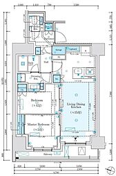 PARKLUXE神田 2LDKの間取図画像