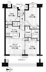 パークビューステージ東陽町 3LDKの間取図画像