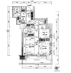 ウエリス六本木 2LDKの間取図画像