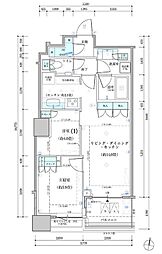 パークタワー勝どきサウス 2LDKの間取図画像