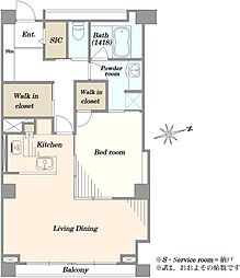 HIROOAPARTMENT 1LDKの間取図画像